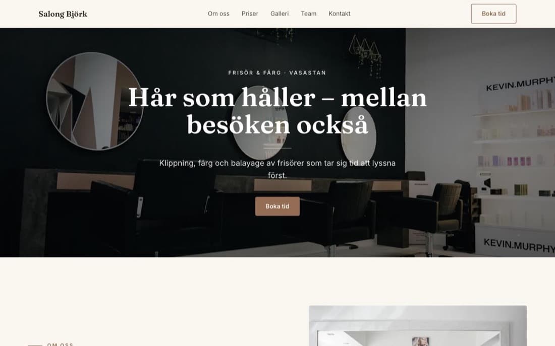 Förhandsvisning av mallen Klassisk för skönhet, hälsa & träning